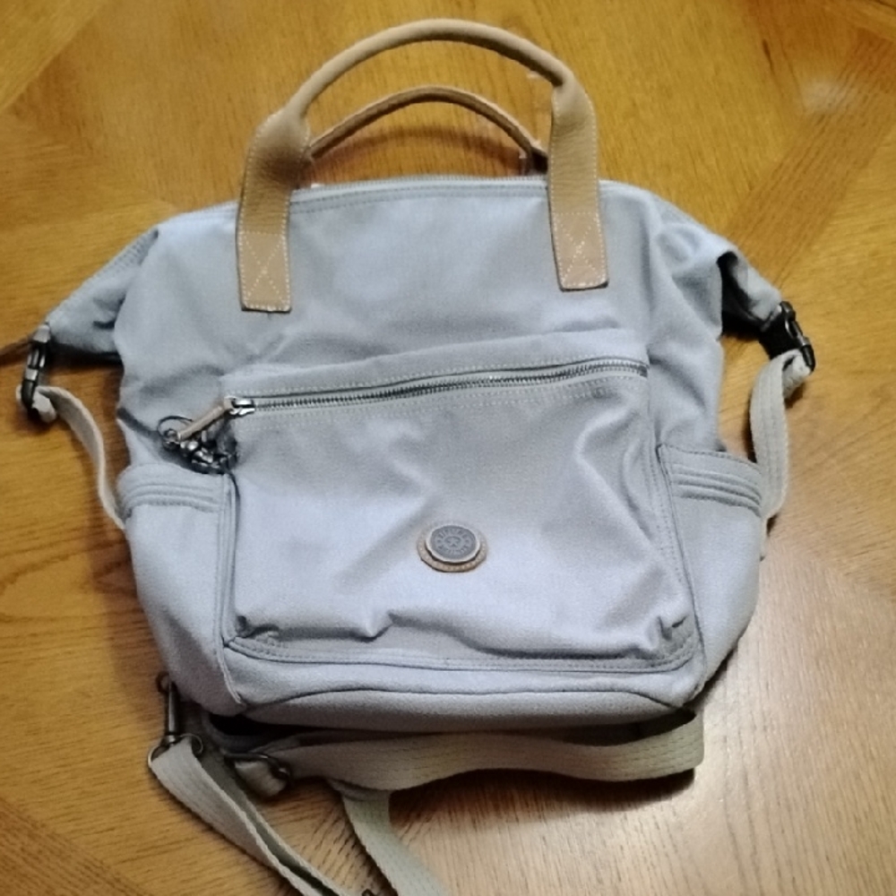 Kipling Tsuki City Backpack Adjustable Convertible Modern Minimal Neutral